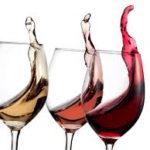 red, white and blended wine